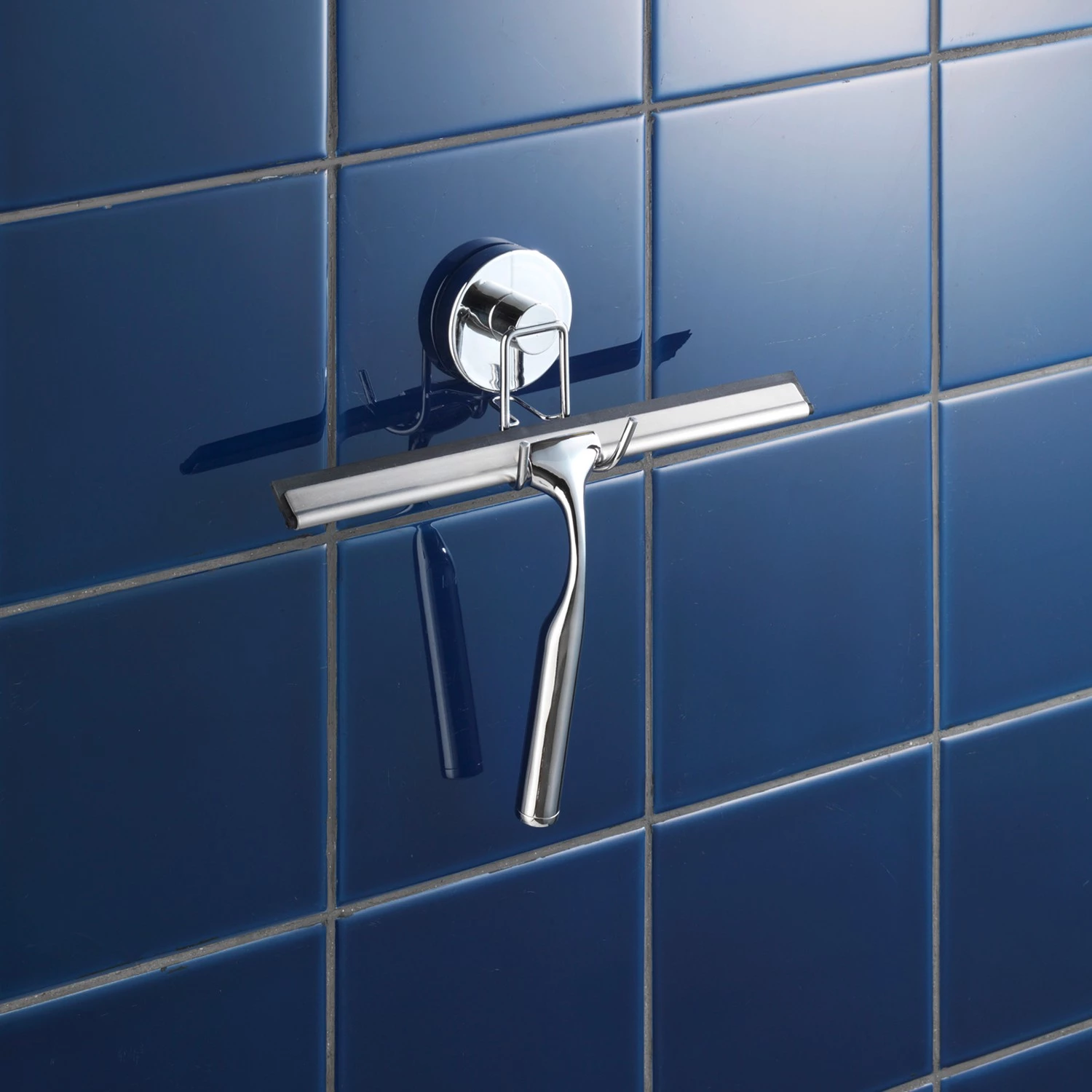 WENKO Raclettes de douche Vacuum-Loc (2 él.) - Acier - Chromé 2 WENKO Raclettes de douche Vacuum-Loc (2 él.) - Acier - Chromé – Image 2