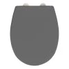 WENKO Siège WC Vorno Neo - Acier inoxydable - Gris