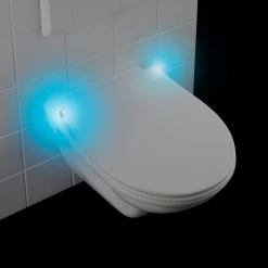 WENKO Siège WC premium LED Aqua - Acier inoxydable - Blanc -Accessoires de salle de bain Soldes 1000287242 210827 13305600716 DETAILS P000000001000287242