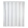 WENKO Rideau de douche Uni III - Polyéthylène-acétate de vinyle - Blanc