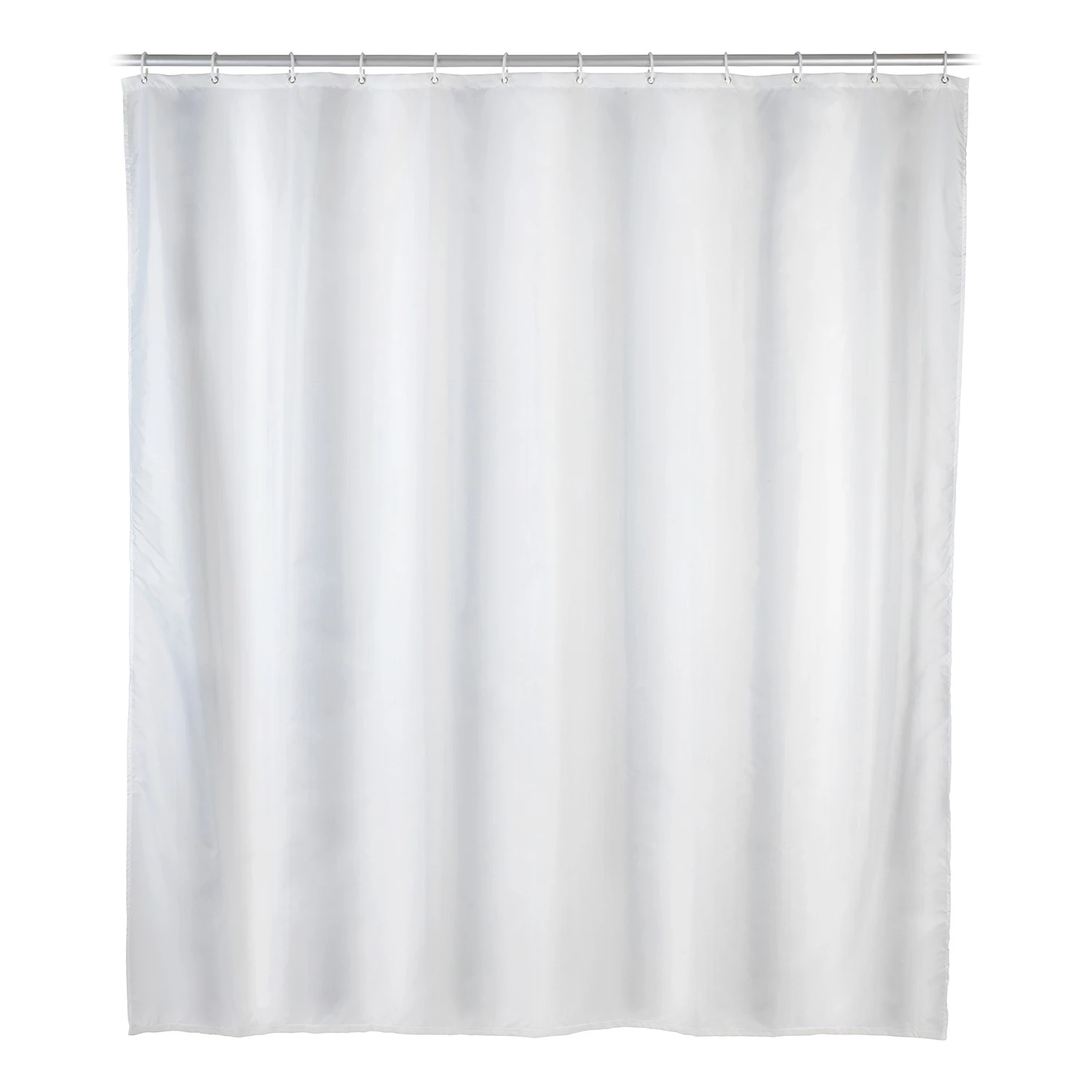 WENKO Rideau de douche Uni III - Polyester - Blanc 1 WENKO Rideau de douche Uni III - Polyester - Blanc