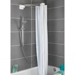 WENKO Rideau de douche avec 12 bras - Matière plastique / Acier inoxydable enduit par poudrage - Brillant -Accessoires de salle de bain Soldes 1000289427 210907 16455200236 MOOD DETAILS P000000001000289427 mood
