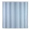 WENKO Rideau de douche Cristal - Polyester - Bleu / Blanc