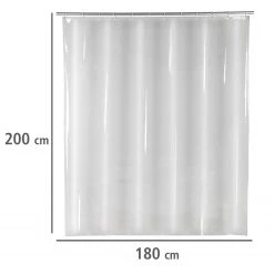 WENKO Rideau de douche Salda - Polyéthylène-acétate de vinyle - Transparent -Accessoires de salle de bain Soldes 1000289456 210907 16455700318 SKETCH DETAILS P000000001000289456 sketch