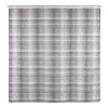 WENKO Rideau de douche Leblon - Polyester - Blanc / Gris