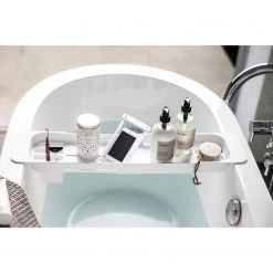 Yamazaki Tablette de baignoire Tower - Acier / ABS - Blanc -Accessoires de salle de bain Soldes 1000318529 220107 16171400162 MOOD DETAILS P000000001000318529 mood