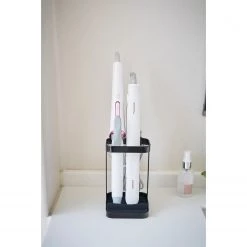 Yamazaki Porte sèche-cheveux Tower - Acier / Silicone - Noir -Accessoires de salle de bain Soldes 1000318563 220107 16174900421 MOOD DETAILS P000000001000318563 mood