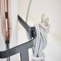 Yamazaki Porte sèche-cheveux Tower - Acier / Silicone - Noir -Accessoires de salle de bain Soldes 1000318563 220107 16174900457 DETAILS P000000001000318563