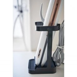 Yamazaki Porte sèche-cheveux Tower - Acier / Silicone - Noir -Accessoires de salle de bain Soldes 1000318563 220107 16174900463 DETAILS P000000001000318563