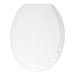 WENKO Siège WC Mop - Thermoplast, fixation : Matière plastique - Blanc