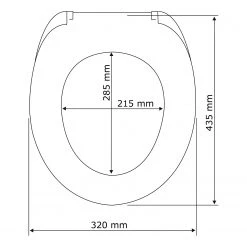 WENKO Siège WC Mop - Thermoplast, fixation : Matière plastique - Blanc -Accessoires de salle de bain Soldes 1000333021 220218 500 SKETCH DETAILS P000000001000333021 sketch