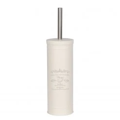 WENKO Brosse WC Home - Acier - Beige