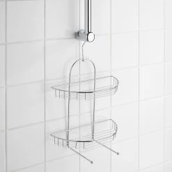 WENKO Serviteur de douche Kuopio - Acier - Argenté -Accessoires de salle de bain Soldes 1000333035 220218 022 MOOD DETAILS P000000001000333035 mood