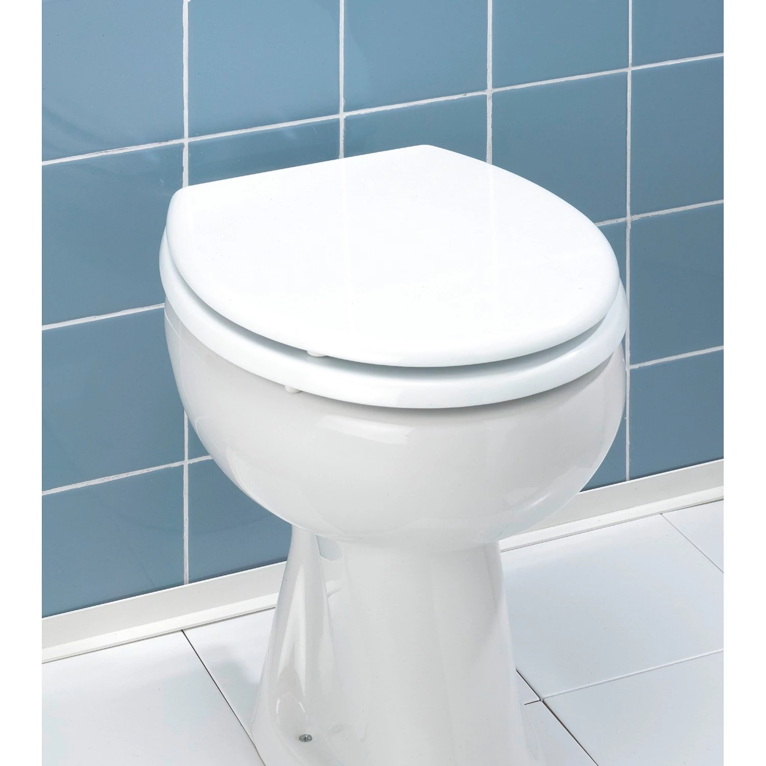 WENKO Siège WC Bali - Blanc, fixation : Acier inoxydable - Blanc 2 WENKO Siège WC Bali - Blanc, fixation : Acier inoxydable - Blanc – Image 2