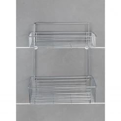 WENKO Étagère murale Avesta - Acier - Argenté -Accessoires de salle de bain Soldes 1000333047 220218 021 MOOD DETAILS P000000001000333047 mood