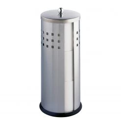 WENKO Dérouleur de papier toilette Ancona - acier inoxydable - Mat