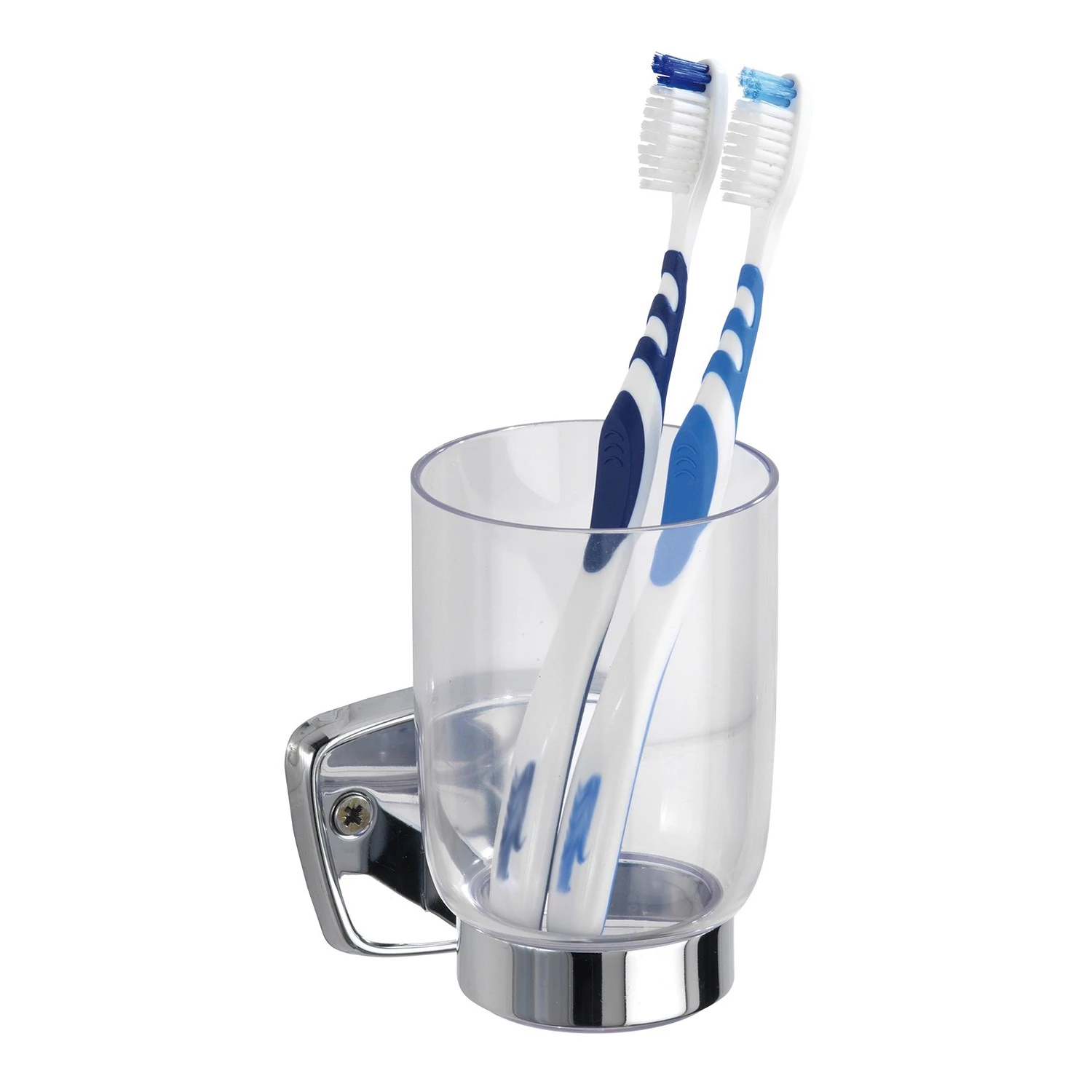 WENKO Verre à dents Basic - Acier inoxydable / Tasse : Matière plastique - Argenté 1 WENKO Verre à dents Basic - Acier inoxydable / Tasse : Matière plastique - Argenté