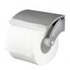 WENKO Dérouleur de papier toilette Basic - Acier inoxydable - Argenté