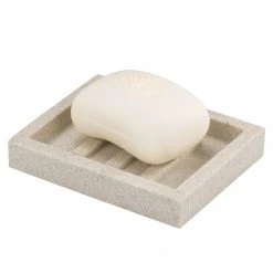 WENKO Porte-savon Vico - Polyrésine - Beige
