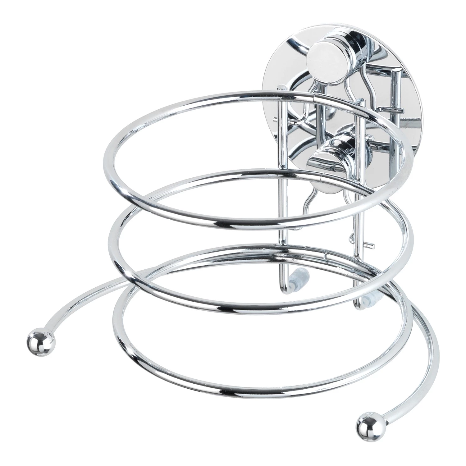 WENKO Porte sèche-cheveux Turbo-Loc Eperny - Acier - Argenté 1 WENKO Porte sèche-cheveux Turbo-Loc Eperny - Acier - Argenté