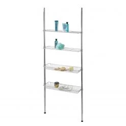 WENKO Étagère télescopique Ellera - Acier - Argenté