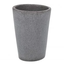 WENKO Verre à dents Pebble Stone - Polyrésine - Gris