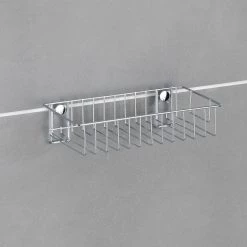 WENKO Étagère murale Classic - Acier - Argenté - Hauteur : 6 cm -Accessoires de salle de bain Soldes 1000333080 220218 035 DETAILS P000000001000333080