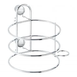WENKO Porte sèche-cheveux Classic - Acier - Argenté -Accessoires de salle de bain Soldes 1000333081 220218 030 DETAILS P000000001000333081
