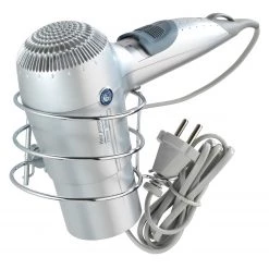 WENKO Porte sèche-cheveux Classic - Acier - Argenté -Accessoires de salle de bain Soldes 1000333081 220218 040 DETAILS P000000001000333081