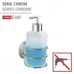 WENKO Distributeur de savon Turbo-Loc Fireside - Acier / Polypropylène - Argenté 10 WENKO Distributeur de savon Turbo-Loc Fireside - Acier / Polypropylène - Argenté -Accessoires de salle de bain Soldes 1000333082 220218 030 DETAILS P000000001000333082