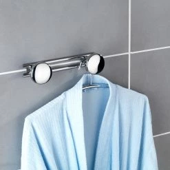 WENKO Patère Basic - Acier inoxydable - Argenté -Accessoires de salle de bain Soldes 1000333092 220218 021 MOOD DETAILS P000000001000333092 mood