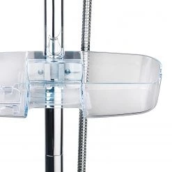 WENKO Serviteur de douche Premium - Polystyrène / ABS - Transparent -Accessoires de salle de bain Soldes 1000333098 220218 040 DETAILS P000000001000333098