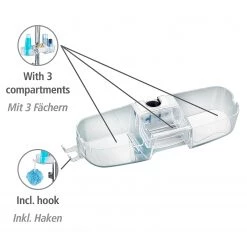 WENKO Serviteur de douche Premium - Polystyrène / ABS - Transparent -Accessoires de salle de bain Soldes 1000333098 220218 050 DETAILS P000000001000333098