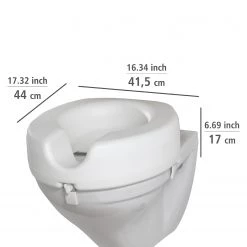 WENKO Rehausseur de WC Secura - Matière plastique - Blanc -Accessoires de salle de bain Soldes 1000333100 220218 500 SKETCH DETAILS P000000001000333100 sketch