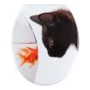 WENKO Siège WC Fish and Cat - 100 % Duroplast, fixation : Acier inoxydable - Multicolore