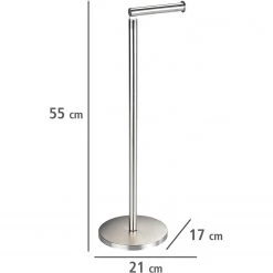 WENKO Porte papier toilette Courban - acier inoxydable - Mat -Accessoires de salle de bain Soldes 1000333126 220218 500 SKETCH DETAILS P000000001000333126 sketch