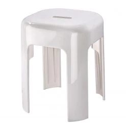 Accessoires de salle de bain Soldes 46 WENKO Tabouret de salle de bain Alaska - 100 % polypropylène - Blanc
