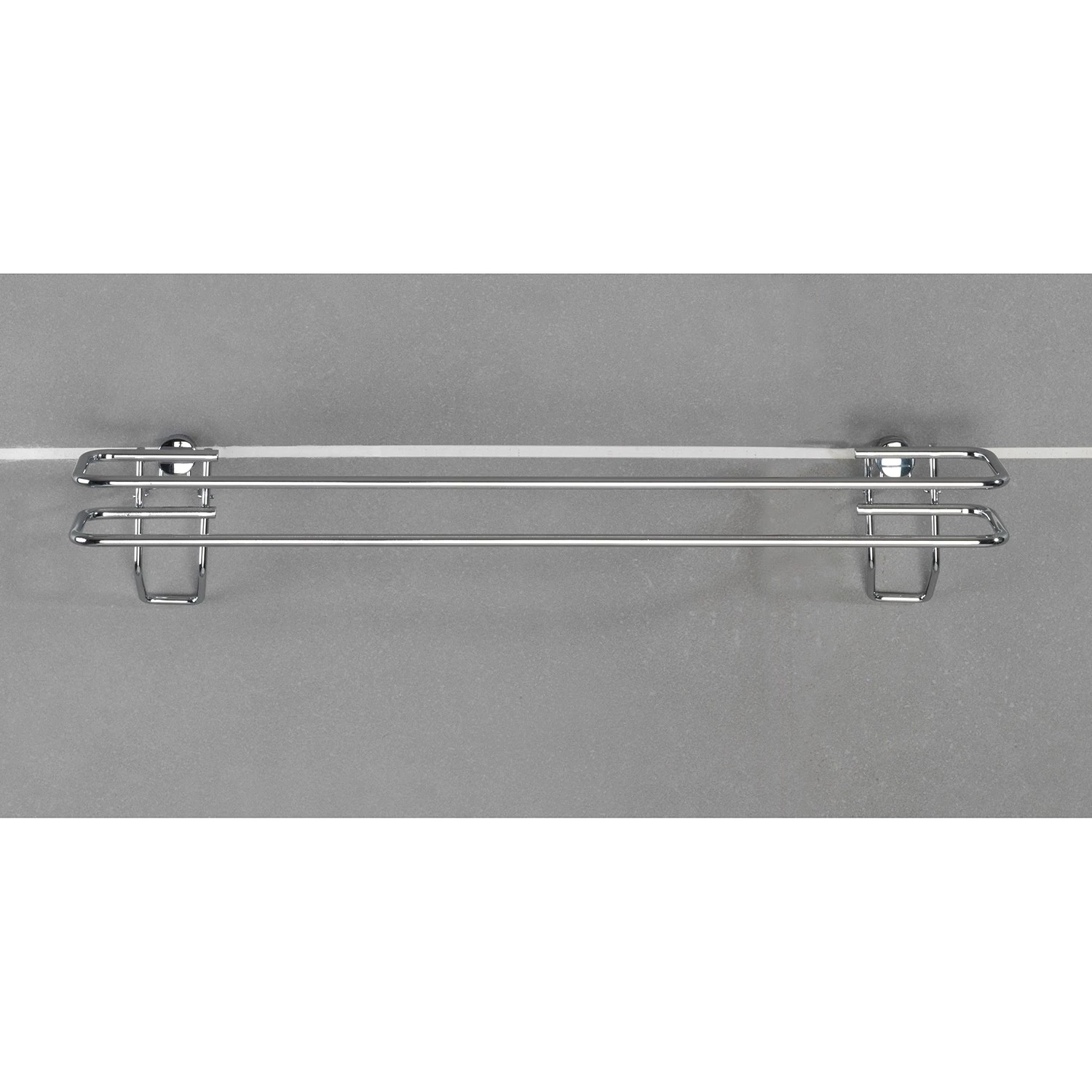 WENKO Porte-serviette Classic Plus - Acier - Argenté 3 WENKO Porte-serviette Classic Plus - Acier - Argenté – Image 3