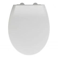 WENKO Siège WC Syros - Thermoplast, fixation : Matière plastique - Blanc