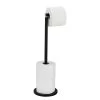 WENKO Porte papier toilette Cianorte - Acier - Noir