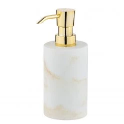 WENKO Distributeur de savon Odos - Polyrésine - Blanc