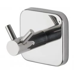 WENKO Patère Duo Mezzano - Acier inoxydable - Argenté