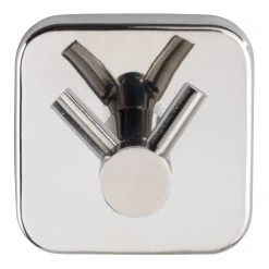 WENKO Patère Duo Mezzano - Acier inoxydable - Argenté -Accessoires de salle de bain Soldes 1000333176 220218 030 DETAILS P000000001000333176