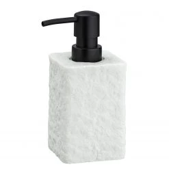 WENKO Distributeur de savon Villata - Polyrésine - Blanc