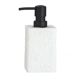 WENKO Distributeur de savon Villata - Polyrésine - Blanc -Accessoires de salle de bain Soldes 1000333177 220218 030 DETAILS P000000001000333177