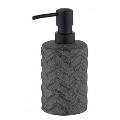 WENKO Distributeur de savon Mantua - Céramique - Noir