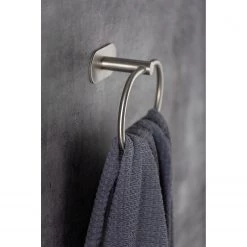 WENKO Anneau porte-serviette Orea - acier inoxydable - Mat -Accessoires de salle de bain Soldes 1000333190 220218 022 MOOD DETAILS P000000001000333190 mood