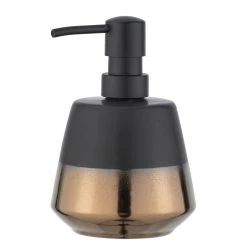 WENKO Distributeur de savon Brandol - Céramique - Noir -Accessoires de salle de bain Soldes 1000333199 220218 030 DETAILS P000000001000333199