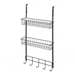 WENKO Étagère murale Eperny - Métal thermopoudré - Noir