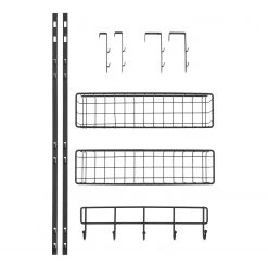 WENKO Étagère murale Eperny - Métal thermopoudré - Noir -Accessoires de salle de bain Soldes 1000333201 220218 031 DETAILS P000000001000333201